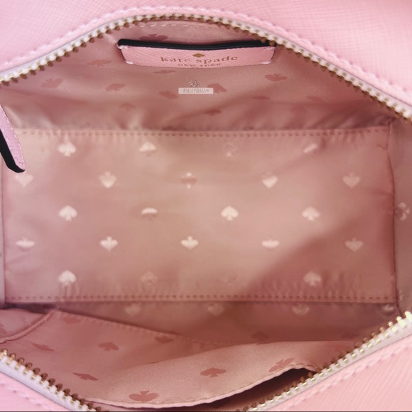 Kate Spade Staci Chalk Pink Small Satchel Crossbody - Picture 7 of 9